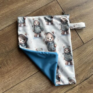 Mosható vízhatlan uzsonnás zacskó - macis